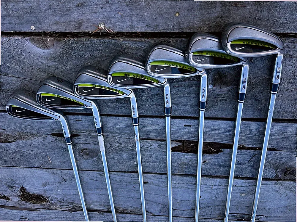 Nike Slingshot 4D Iron Set 4-8, Pw, Aw Junior Regular Flex True Temper Steel