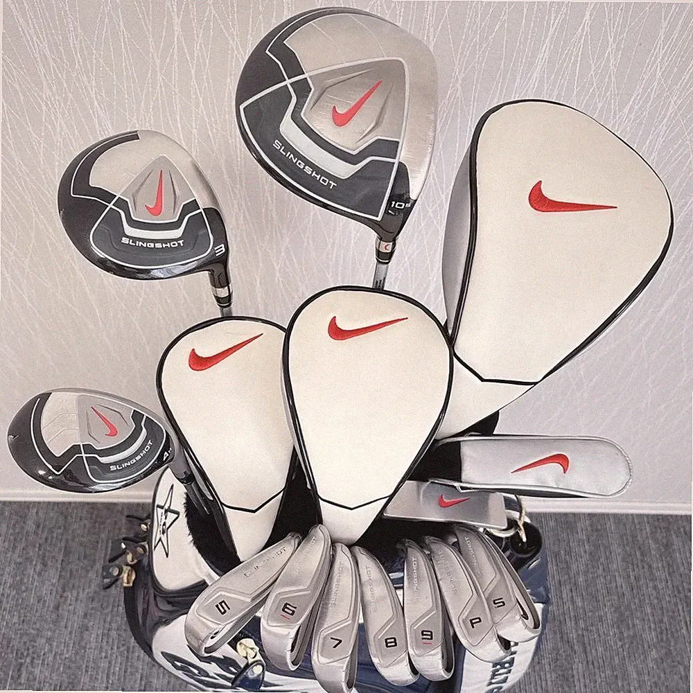 Nike Slingshot Complete Club Set 1W 3W 4H 5-9i Pw Sw PT 11pc RH Uniflex Men Golf