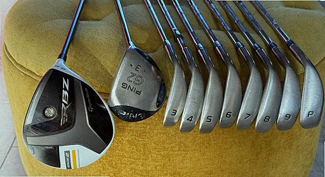 Nike Slingshot Iron Set 3-PW + TaylorMade RBZ Stage 2 Driver Ping 3 Wood Steel