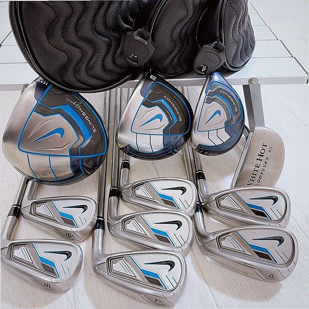 NIKE SLINGSHOT Men's Golf Club Set 11pcs UNIFLEX Right-handed G-0525
