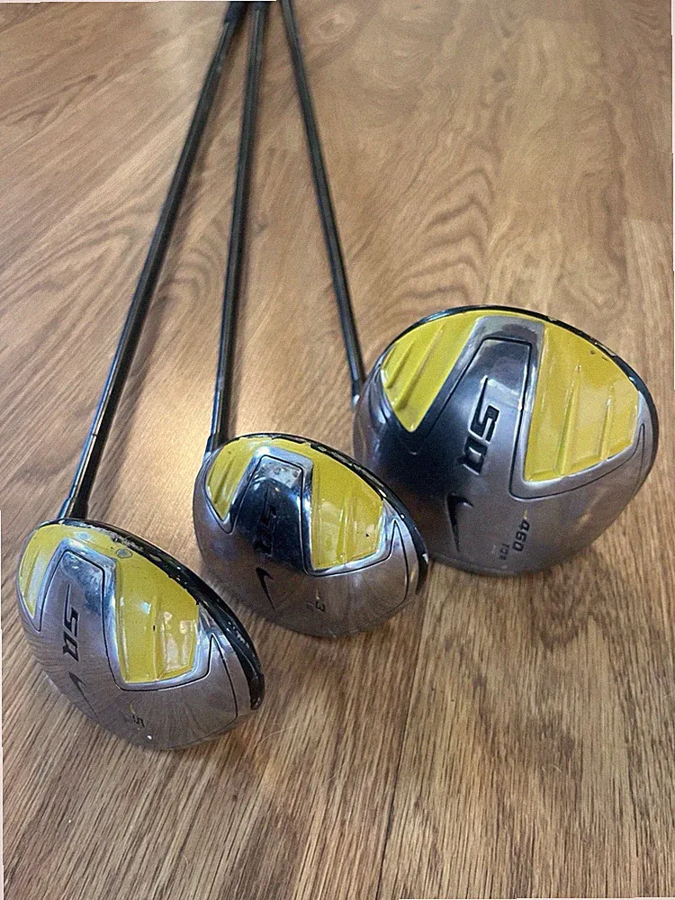 Nike SQ 3-Club Set Driver 10.5 + 3 & 5 Fairway Woods Stiff Graphite RH