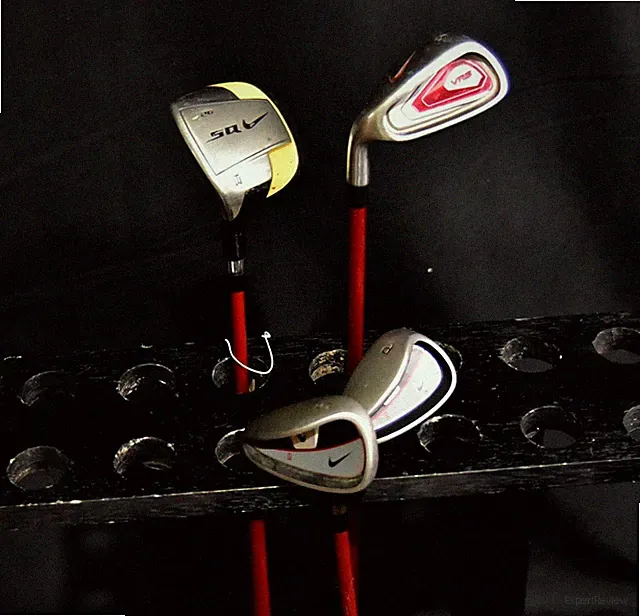 NIKE SQ GOLF SET 5W (30") , P, S, 5I (27") , JUNIOR FLEX