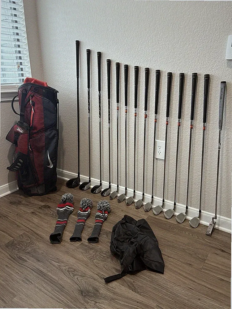 Nike SQ MachSpeed Golf Club Set 14 Clubs Driver 3W 5W 3H 4-AW SW Putter RH Bag