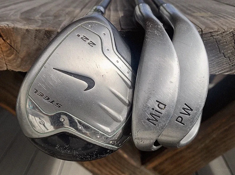 Nike Steel BLUE Jr. Junior Kids Driver/Mid/PW RH Youth Golf Clubs