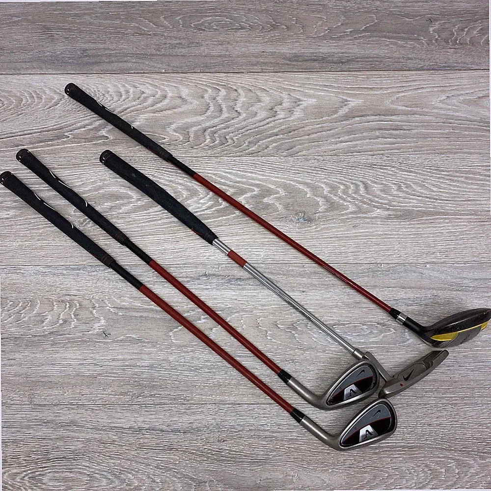 Nike Tiger Woods Junior Golf Clubs Putter PW Driver #5 TW RH Set of 4