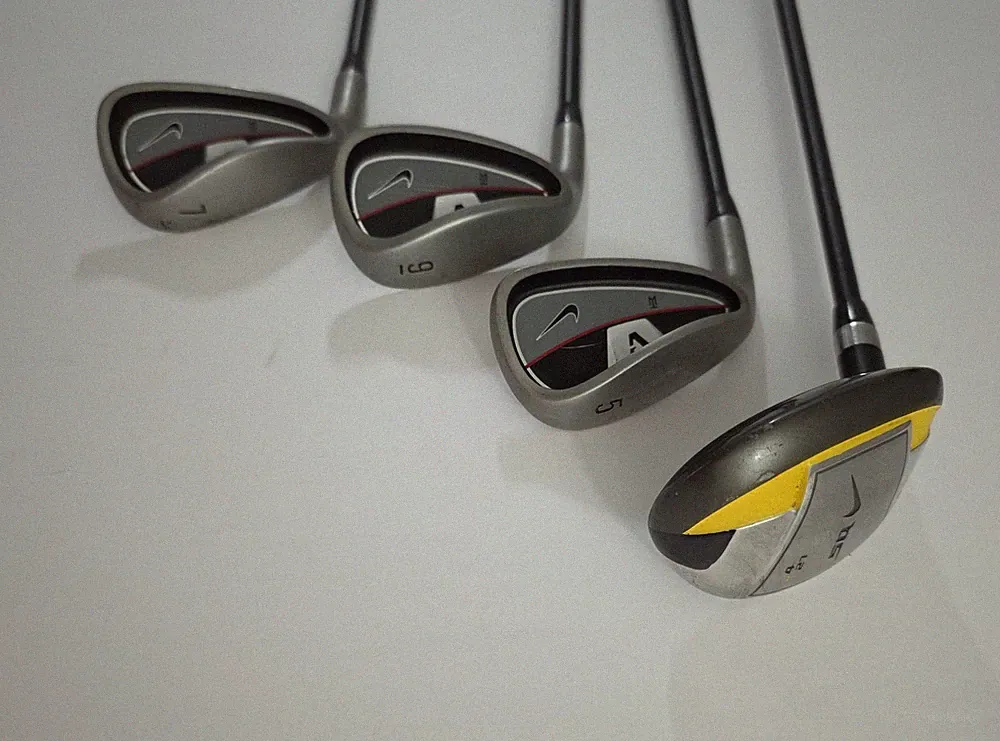 Nike Tiger Woods Left-Handed Junior Golf Clubs TW VR 5 7 9 Irons SQ 4/27 Wood