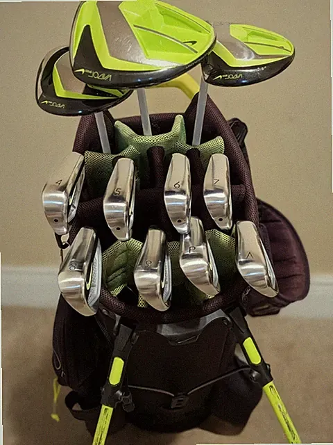 Nike Vapor Speed RH Stiff Shaft Golf Club Set, 11 Clubs: Dr, 3W, 5W, 4I-AW