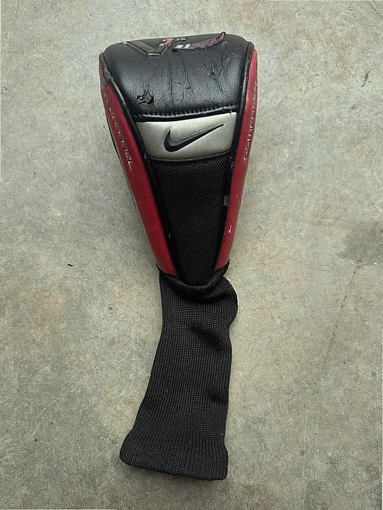 Nike VR II Pro Vintage 3 Fairway Wood Headcover Golf Club Head Cover Black Red