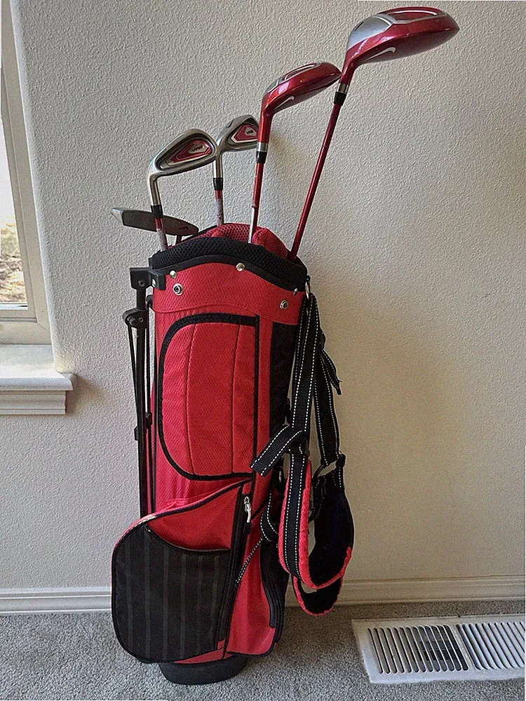 Nike VRS Youth Golf Set + Bag LEFT HANDED Driver 4h 7 9 Putter Junior Jr Kids LH