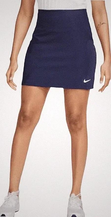 Nike Women's Dri-FIT UV Tour High-Waist Golf Skort - Navy Blue - BRAND NEW NWT!