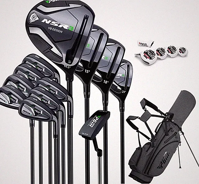 NSR III 18-Piece Men's Golf Club Set with Adjustable Driver & Stand Bag