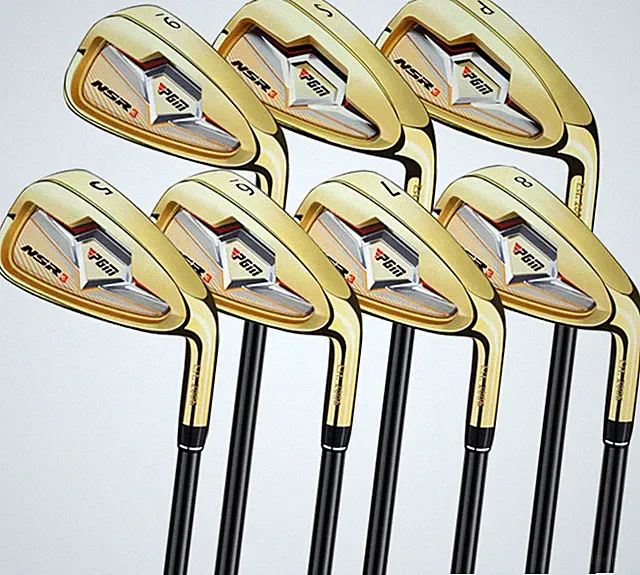 NSR III Golf Iron Set with Graphite Shafts for Right-Handed Golfers - S Flex