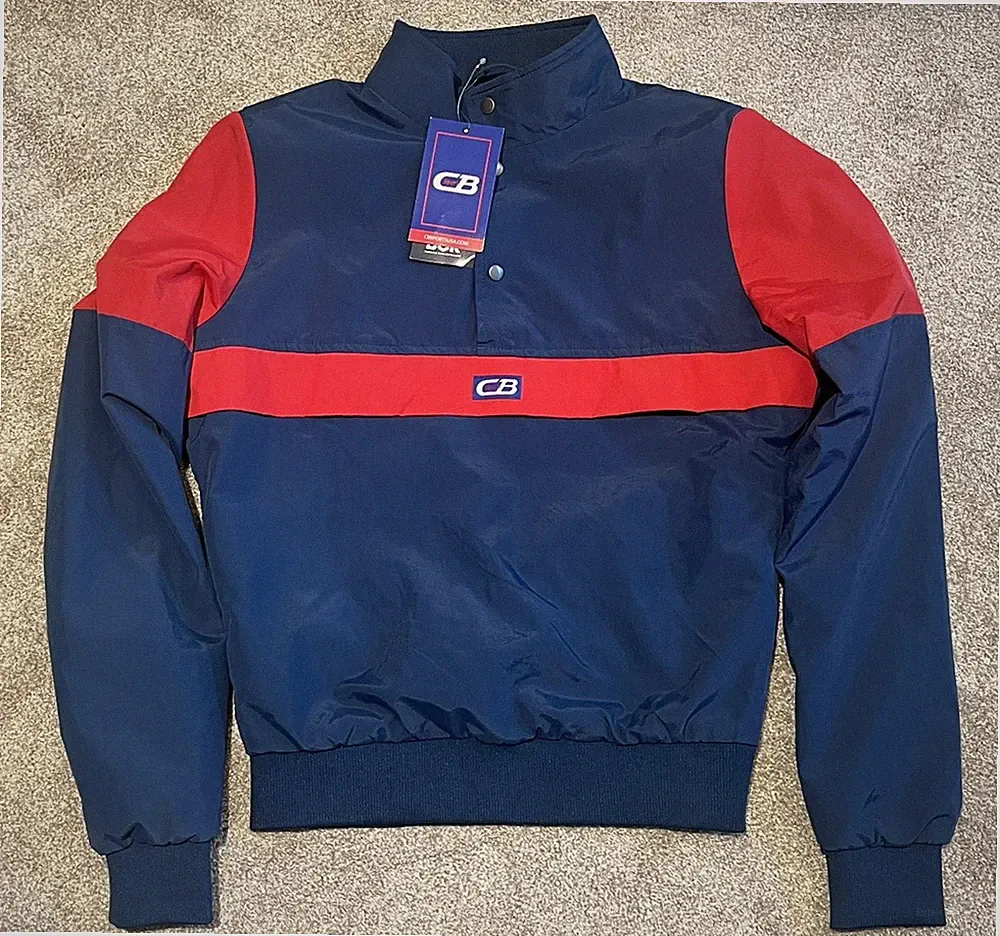 NWT! CB SPORTS PULLOVER JACKET SMALL KIDS BOY GIRL YOUTH BLUE RED WINDBREAKER S