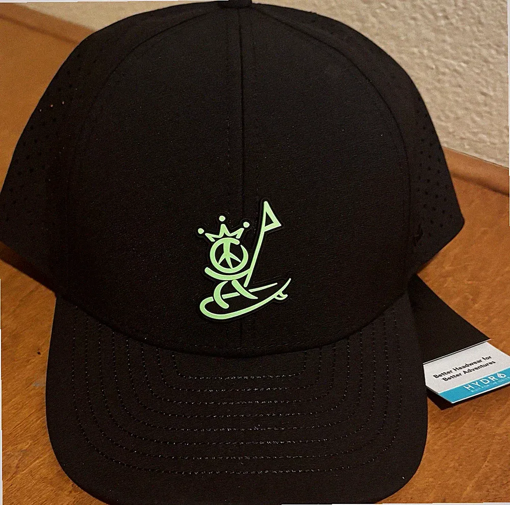 NWT Scotty Cameron Gallery MELIN A-Game Hydro Peace Flag Surfer Golf Hat Black