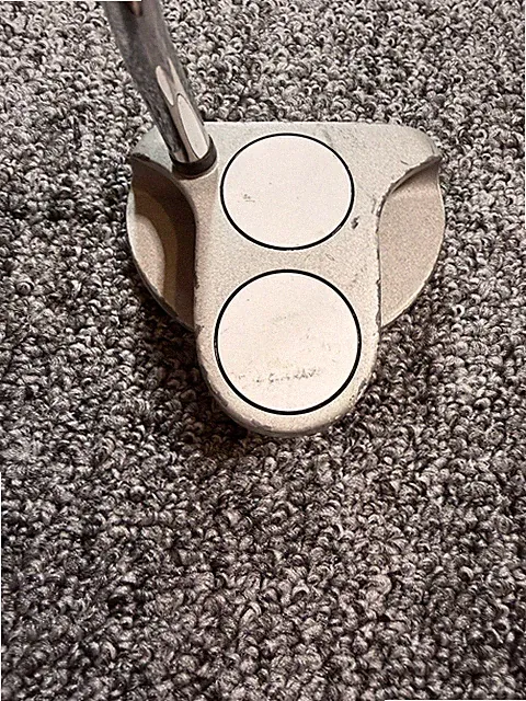 Odyssey 2-Ball J Mallet Putter Right-Hand Steel Shaft Silver Jr