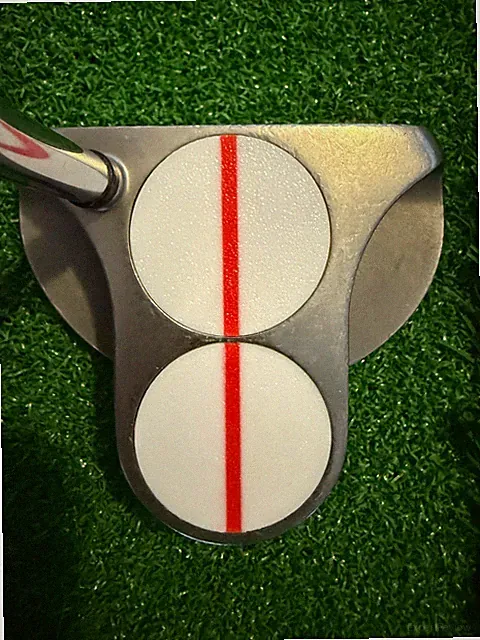 Odyssey 2 Ball Putter Alignment Line Insert Upgrade White Hot Golf Aid -RED LINE