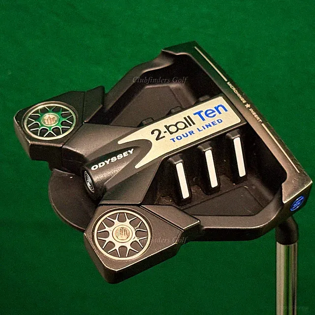 Odyssey 2-Ball TEN Tour Lined S 34.5" Putter w/ Stroke Lab & Super Stroke & HC