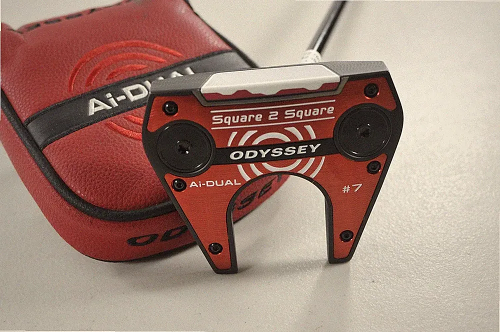 Odyssey Ai-DUAL Square 2 Square #7 34" Putter SL 120 Steel with Cover #227020