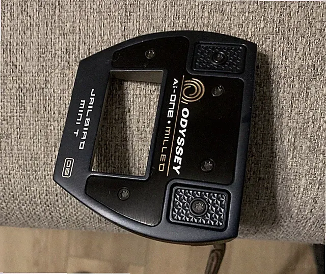 Odyssey Ai-One Milled Jailbird Mini T Double Bend 35” Putter W/Headcover