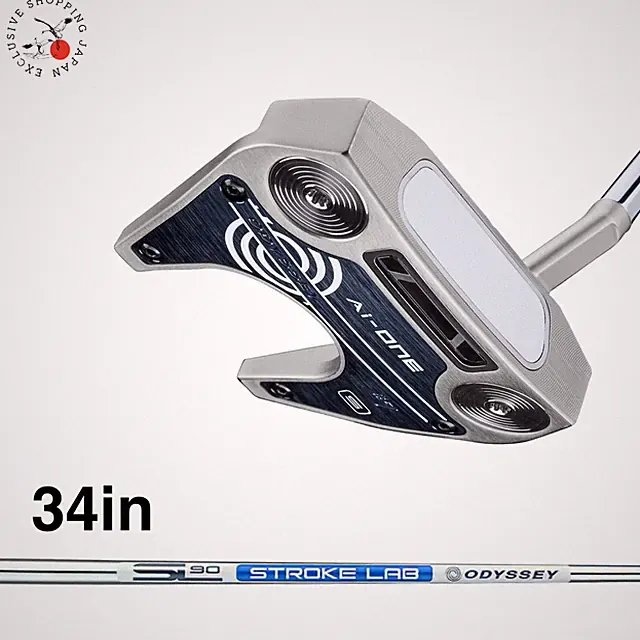Odyssey Ai-ONE Silver #7 S Putter 34in STROKE LAB 90 Steel Shaft Slant Neck 2025