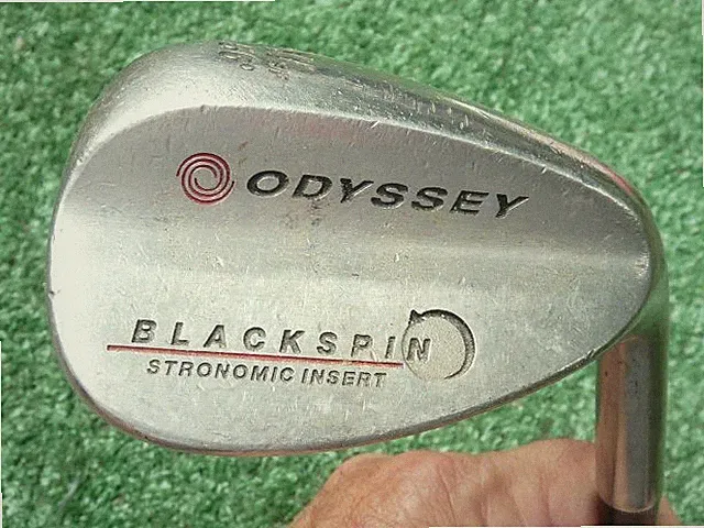 Odyssey Blackspin Stronomic Insert 56° Sand Wedge Mens RH Steel Silver Club