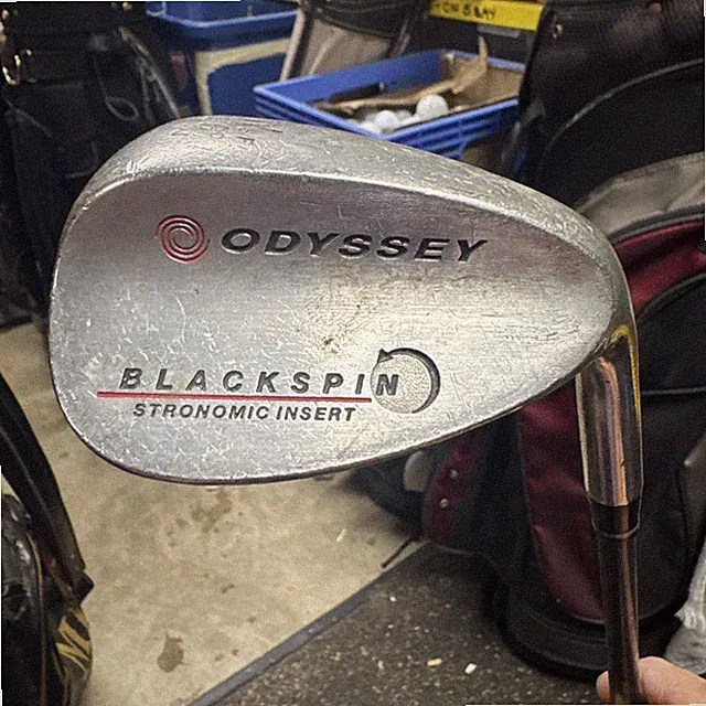 Odyssey Blackspin Stronomic W S/F Sand Wedge 56° Black Steel Shaft New Grip 36”