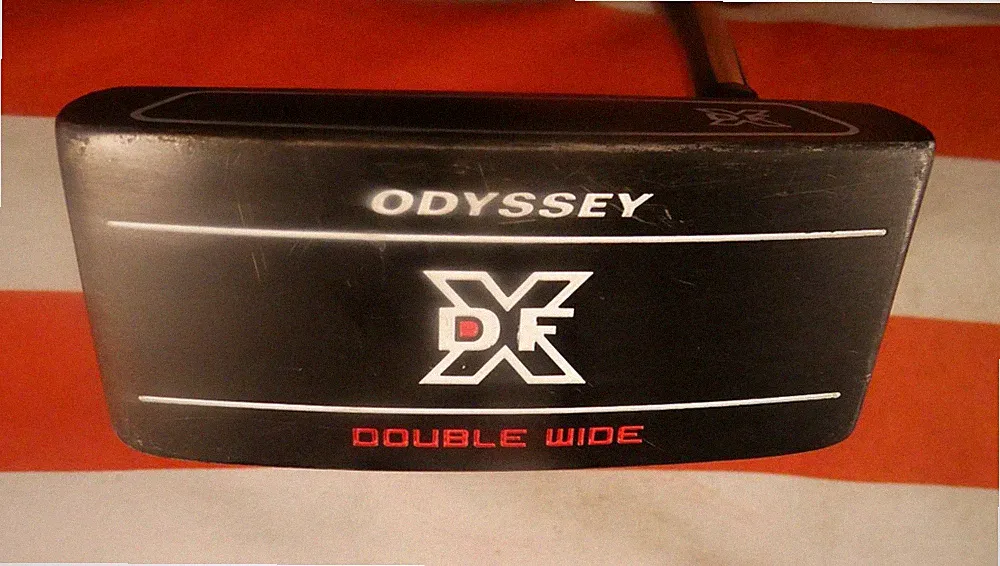 Odyssey DFX Double Wide Black Putter 34” RH Face Balanced w/ Headcover EXCELLENT