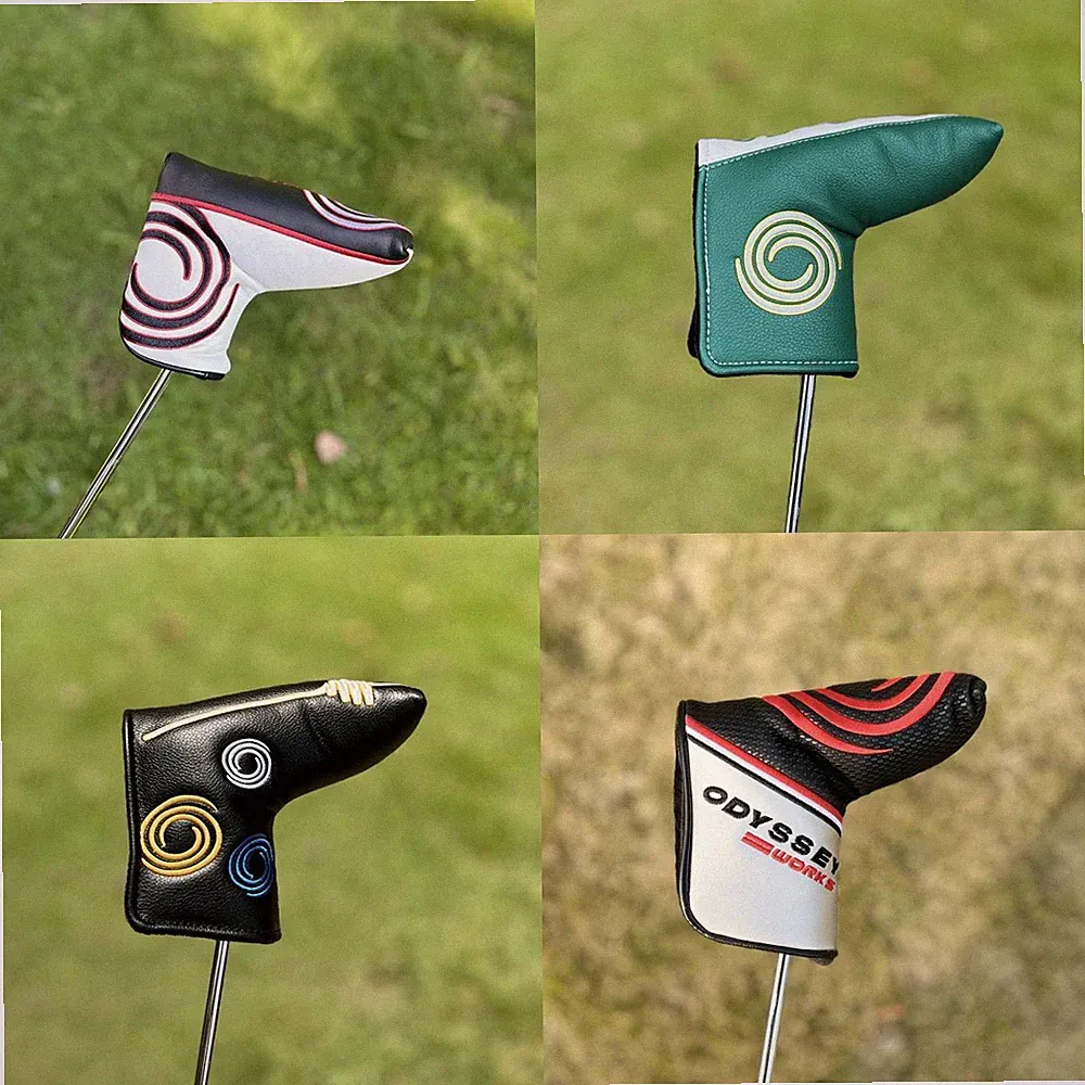 ODYSSEY Golf Club Putter Head Cover Blade Mallet Cover Leather New Classic *
