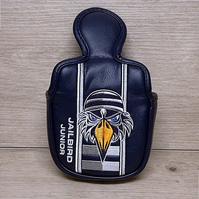 Odyssey Mallet Putter Cover Synthetic Leather Jailbird Junior Eagle Embroidered