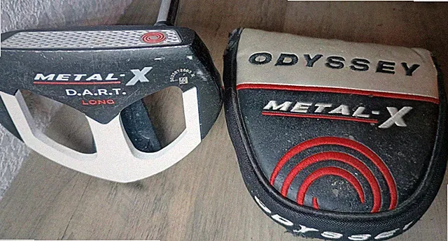 Odyssey Metal X DART 50" Long Putter Right Handed Split Grip W/ Cover -FREE SHIP