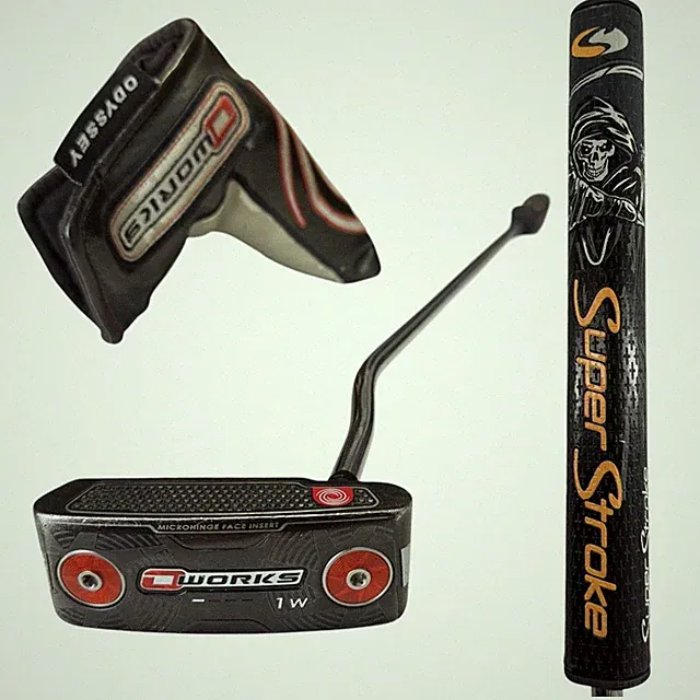 ODYSSEY O WORKS 1W Putter 35” RH SUPER STROKE 3.0 Slim Oversize Grip Head Cover