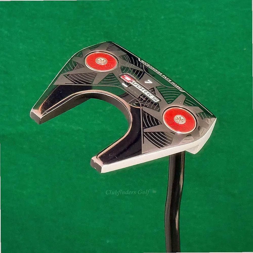 Odyssey O-Works #7 Black/White 35" Double-Bend Mallet Putter w/ Super Stroke