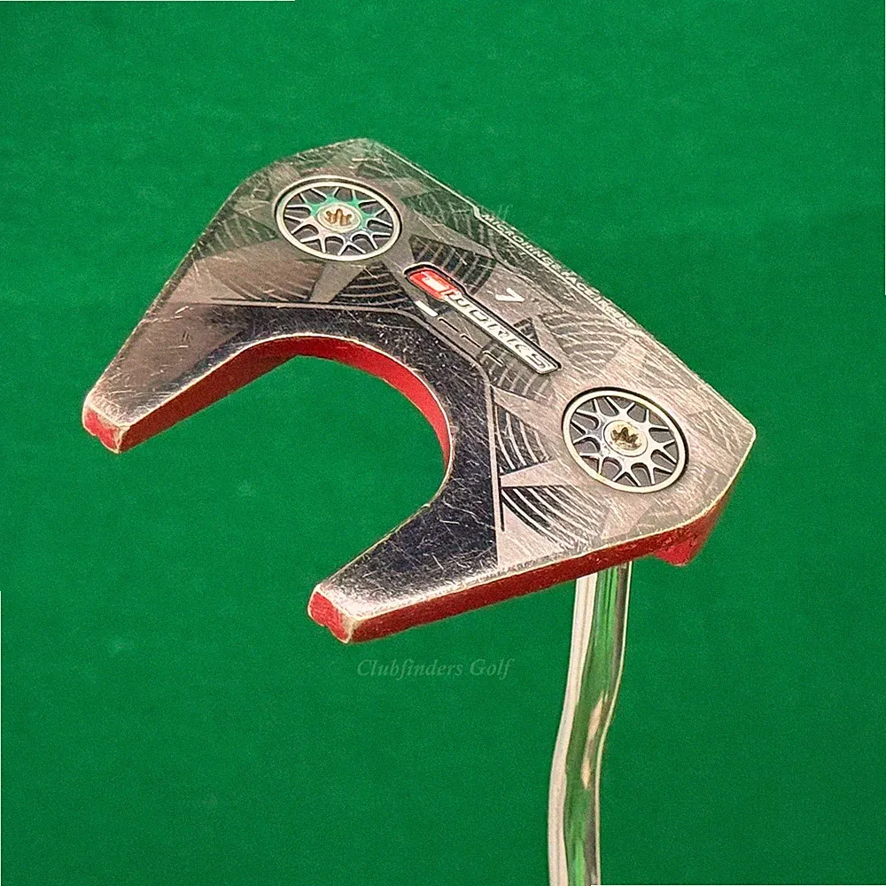 Odyssey O-Works Red 7 35" Double-Bend Mallet Putter Golf Club w/Super Stroke