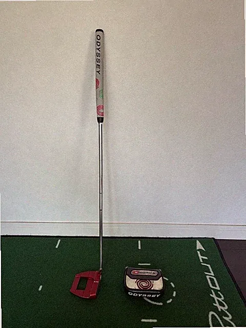 Odyssey O-Works Red Jailbird Mini Putter Junior 29" Micro-Hinge Insert, Used