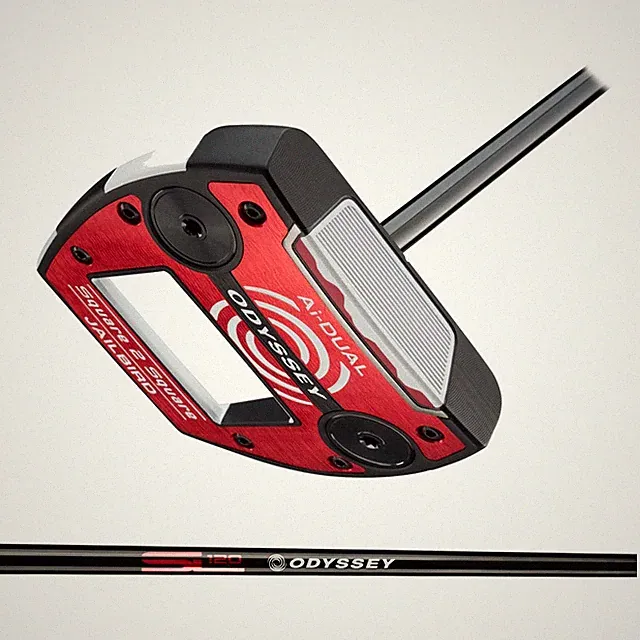 Odyssey Putter Ai-DUAL SQUARE 2 SQUARE JAILBIRD RH 34ich StrokeLAB 120 Steel HC