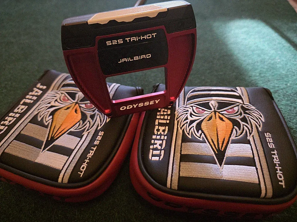Odyssey Square to Square (S2S) Tri-Hot Jailbird Putter – 35" – Mint