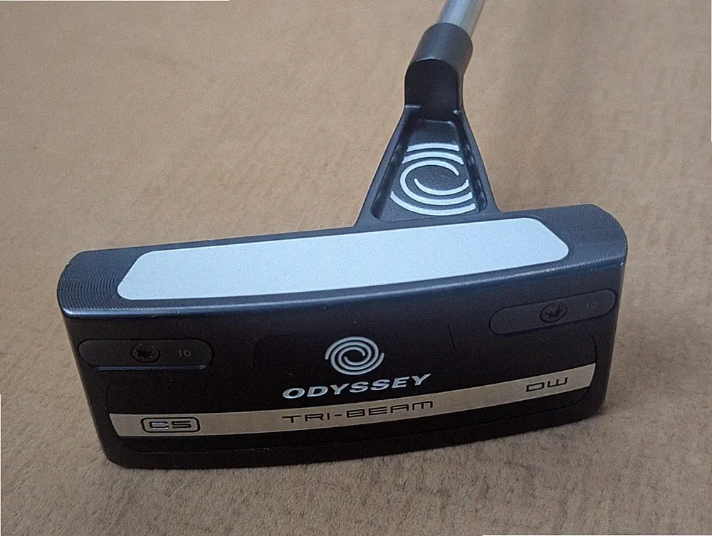 Odyssey TRI-BEAM Center Shaft Double Wide 32 Inch Putter Golf Club Right Hand