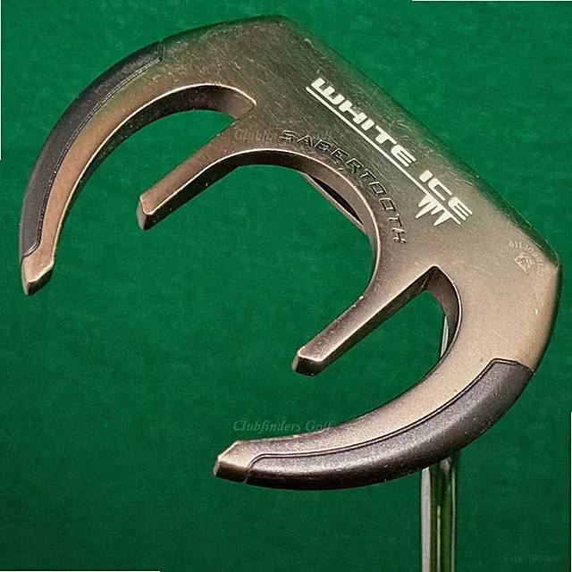 Odyssey White Ice Sabertooth 34" Double-Bend Mallet Putter Golf Club