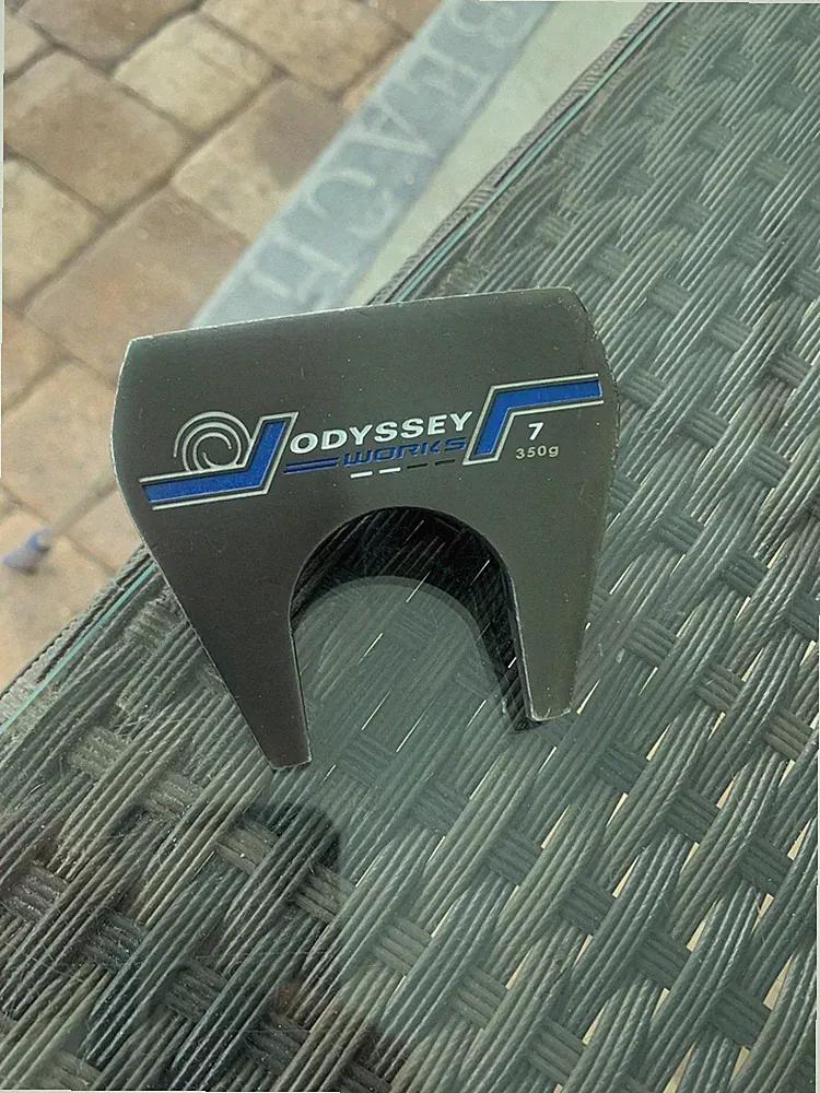 Odyssey WORKS #7 Golf Putter- 33” W/head cover “Very Good”