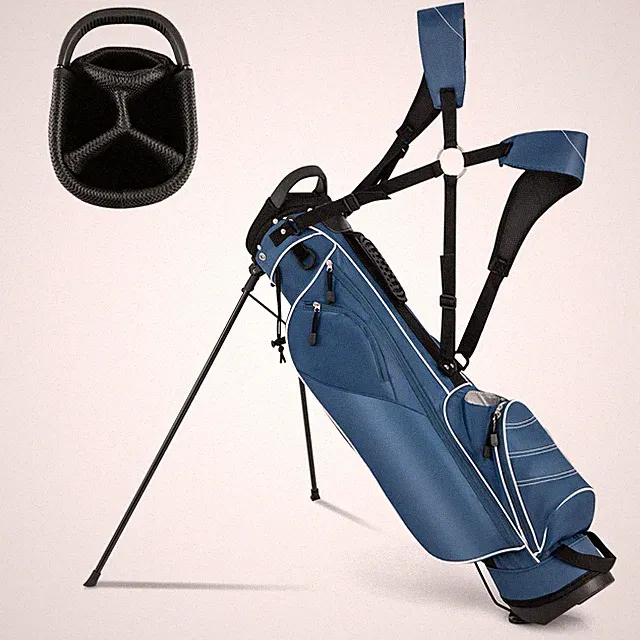 OFFICEJOY Golf Stand Bag Portable 4-Way Dividers 4 Pockets Lightweight