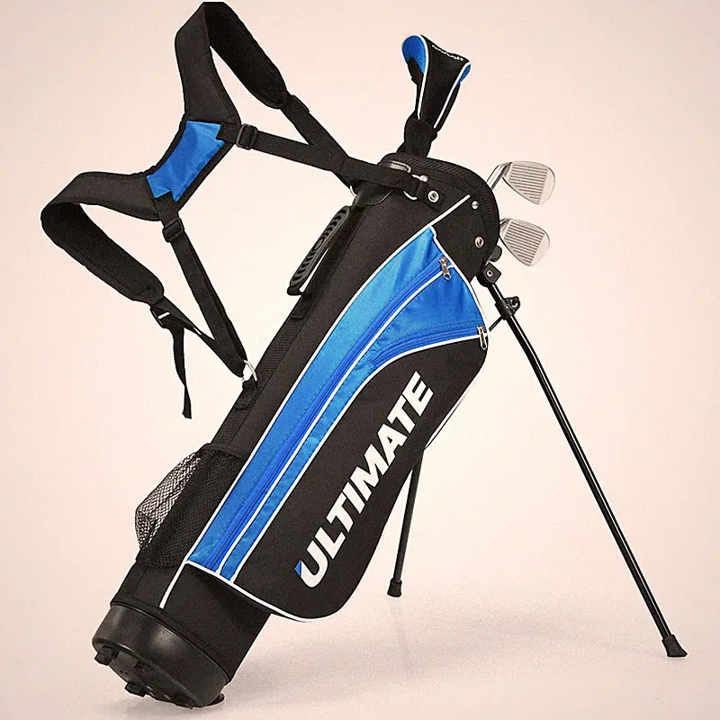 Officejoy Kids Golf Clubs - 3 Fairway Wood 7 9 Irons Putter Head Cover Rain