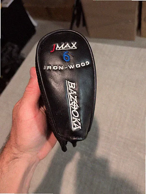 Official Tour Edge JMax Bazooka 6-Iron Wood Club Head Cover Right/Left Handed