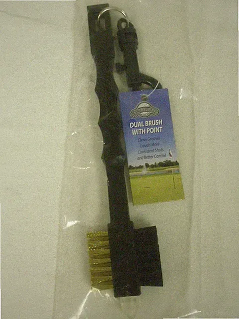 On Course Dual Brush (Golf Club Cleaner) w/ Groove Sharpener NEW