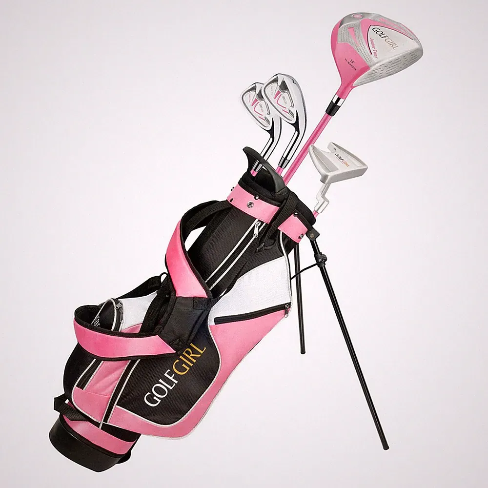 OPEN BOX Golf Girl Junior Girls Golf Set V3 with Pink Clubs and Bag, Right Hand