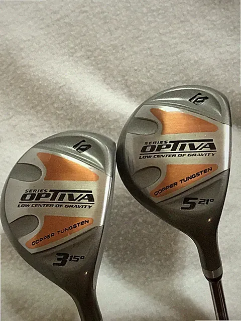 Optiva Copper Men's 3 15* & 5 21* Fairway Woods Regular Flex Steel Shaft 42" NEW