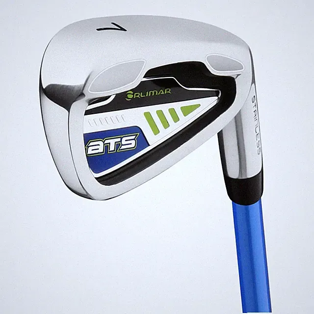 Orlimar ATS Junior #7 Iron Blue/Lime Golf Club for Boys Ages 5-8, Left-Hand