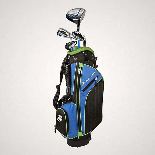 Orlimar ATS Junior Boys Complete Golf Set Blue/Lime LH Ages 5–8, 6-Piece w/ Bag