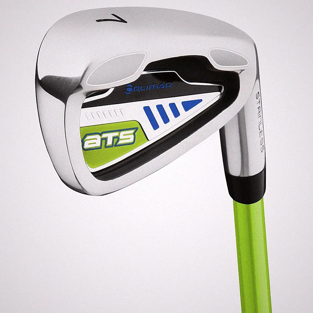 Orlimar ATS Junior Boys Iron Golf Club -Lime/Blue Ages 3-5 Kids - Left-Hand #7