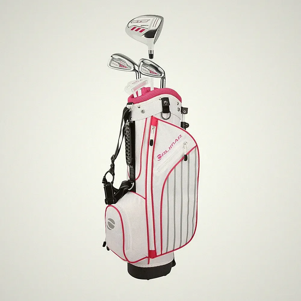 Orlimar ATS Junior Girls Complete Golf ClubSet Ages 5-8 RH Pink 6 Piece Kids Set