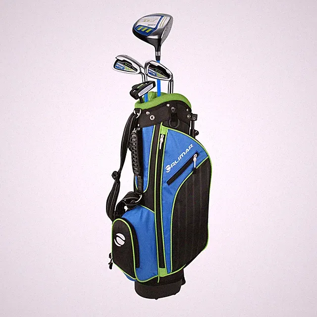 Orlimar Golf ATS Junior BOYS Blue/Lime Series Golf Complete Set - Ages 5-8